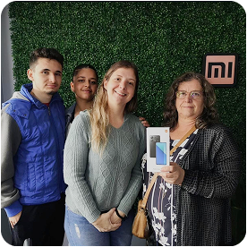 Cliente satisfeito em nossa loja da Xiaomi em Curitiba