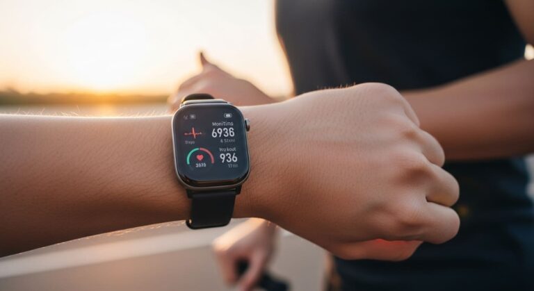 Como o smartwatch ajuda no controle de atividades físicas?